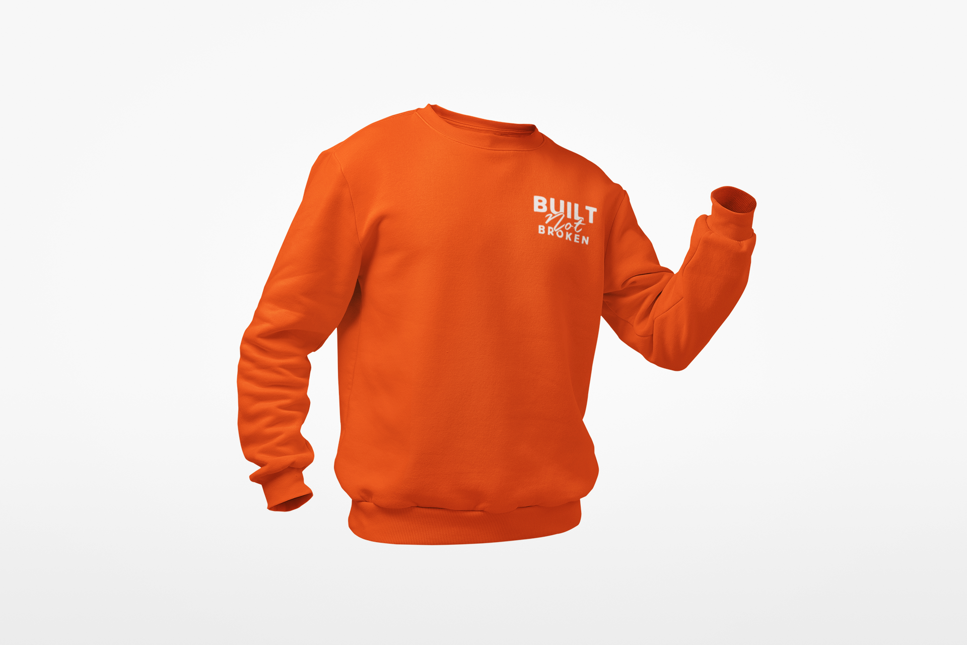 Built not Broken Double sided Love Letter Crewneck